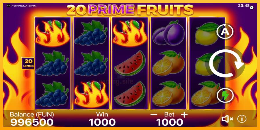 20 Prime Fruits gaming machine for money, picture 3