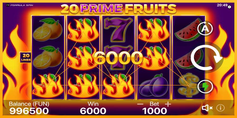 20 Prime Fruits gaming machine for money, picture 4