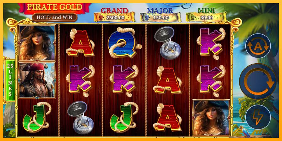 Pirate Gold Hold and Win gaming machine for money, picture 2