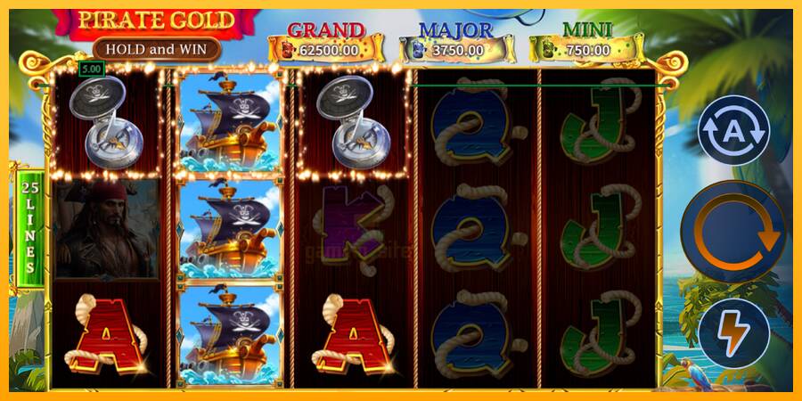 Pirate Gold Hold and Win gaming machine for money, picture 3