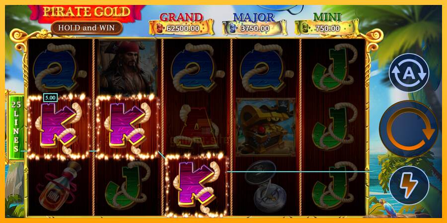 Pirate Gold Hold and Win gaming machine for money, picture 4