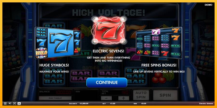 Electric Sevens gaming machine for money, picture 1