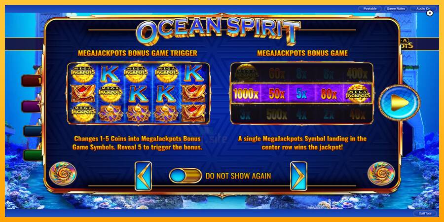 Ocean Spirit MegaJackpots gaming machine for money, picture 2