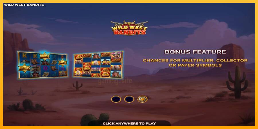 Wild West Bandits gaming machine for money, picture 1