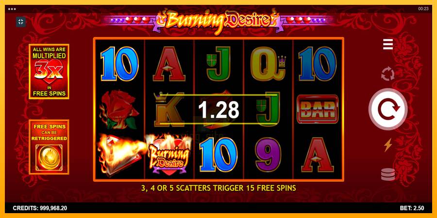 Burning Desire gaming machine for money, picture 2