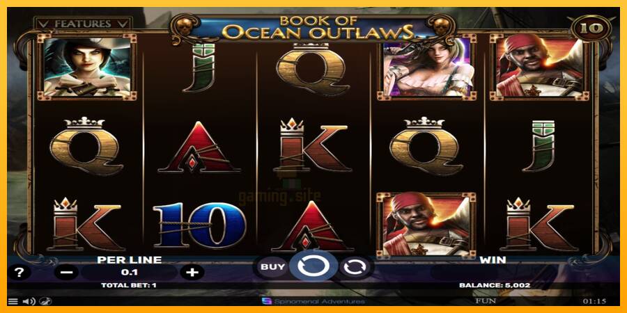 Book of Ocean Outlaws gaming machine for money, picture 2