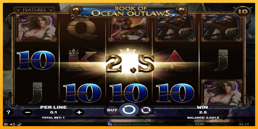 Book of Ocean Outlaws gaming machine for money, picture 3