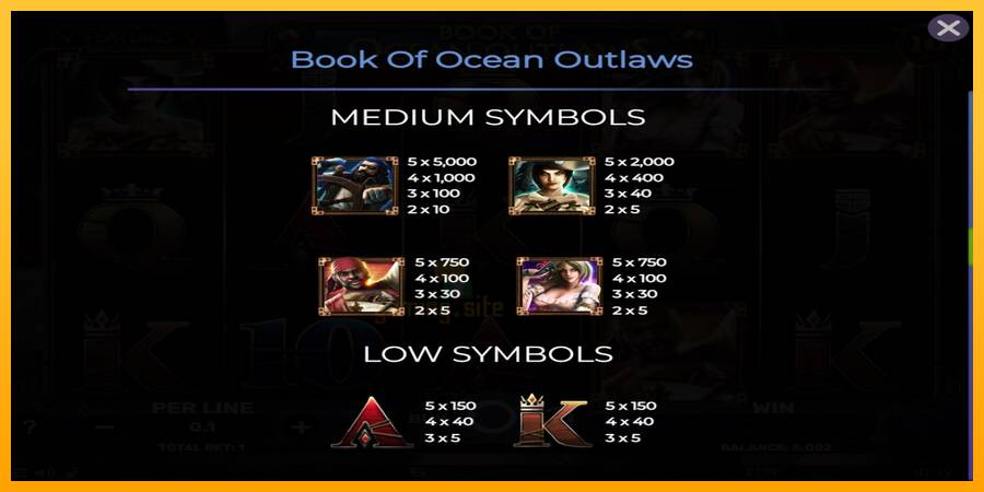 Book of Ocean Outlaws gaming machine for money, picture 6