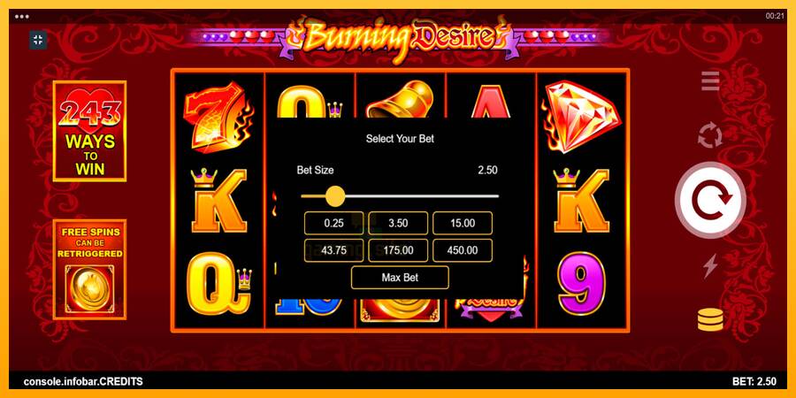 Burning Desire gaming machine for money, picture 8