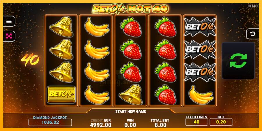 Bet Ole Hot 40 gaming machine for money, picture 2