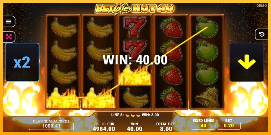 Bet Ole Hot 40 gaming machine for money, picture 3