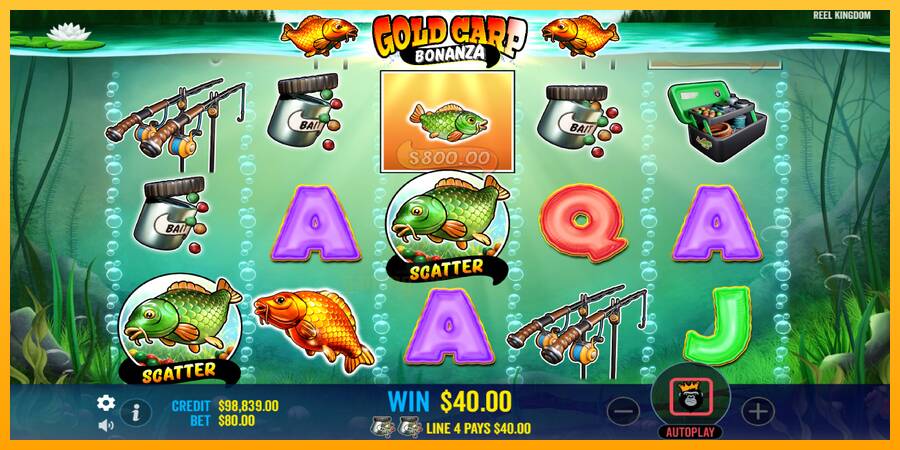 Gold Carp Bonanza gaming machine for money, picture 3