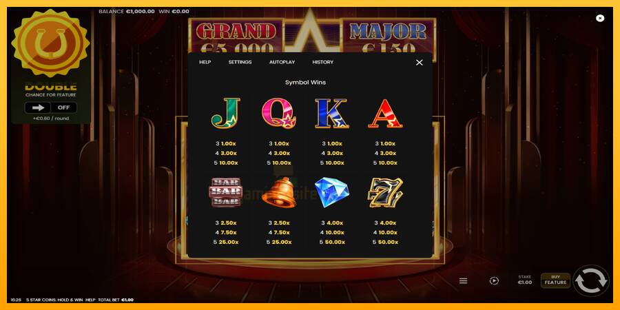 5 Star Coins: Hold & Win gaming machine for money, picture 5