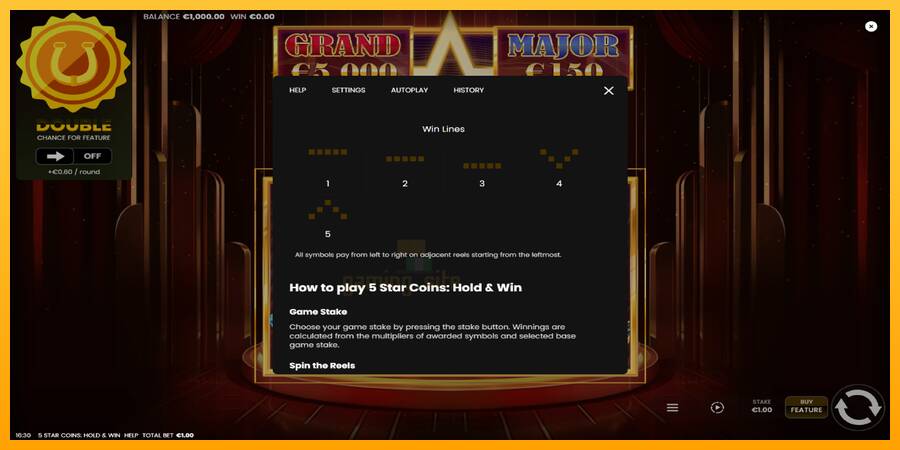 5 Star Coins: Hold & Win gaming machine for money, picture 7