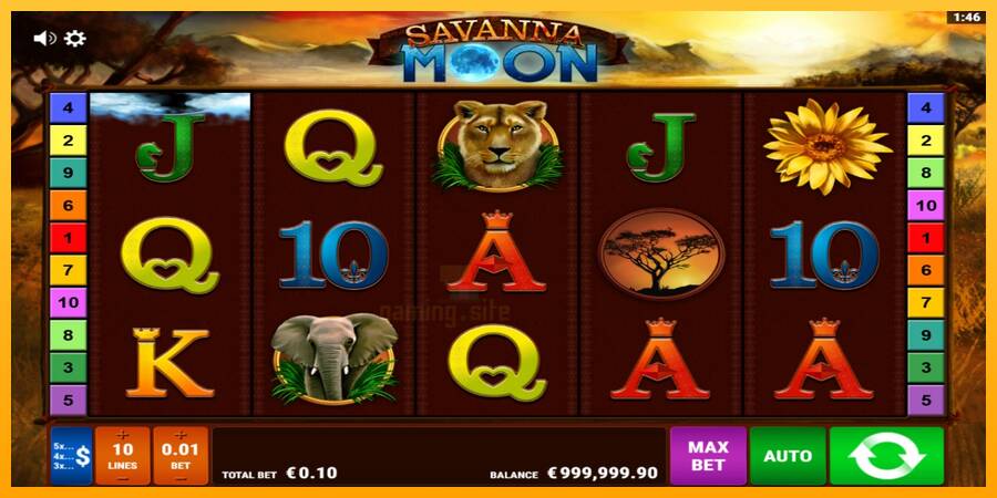 Savanna Moon gaming machine for money, picture 2