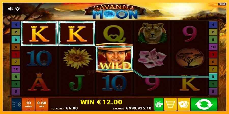 Savanna Moon gaming machine for money, picture 3