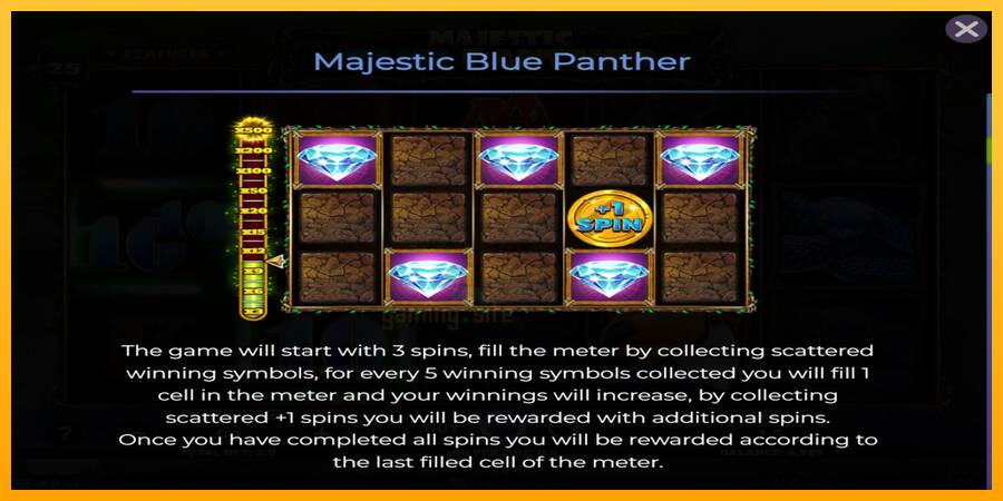 Majestic Blue Panther gaming machine for money, picture 5