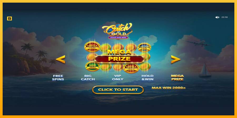 Catch The Gold Hold and Win gaming machine for money, picture 1