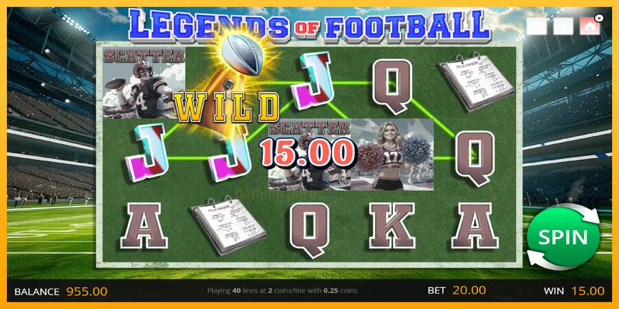 Legends of Football gaming machine for money, picture 2