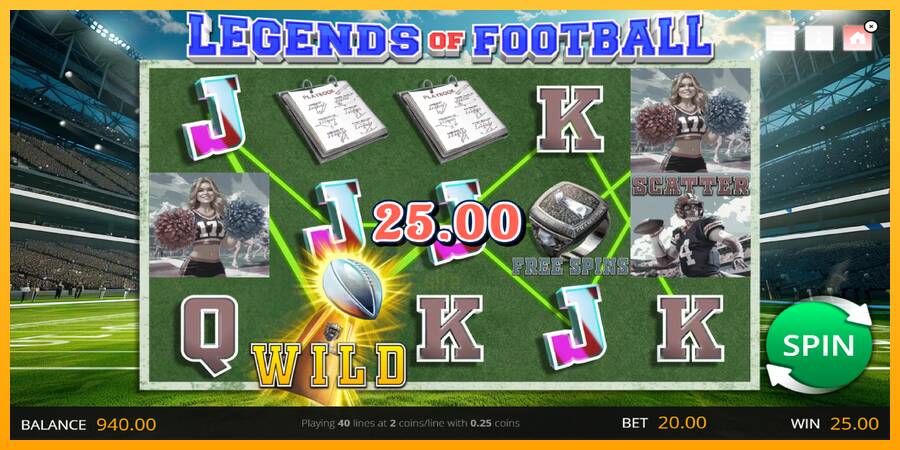 Legends of Football gaming machine for money, picture 3