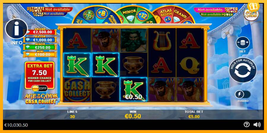 Age of the Gods Cash Collect gaming machine for money, picture 2