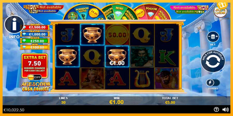 Age of the Gods Cash Collect gaming machine for money, picture 3