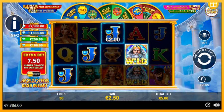 Age of the Gods Cash Collect gaming machine for money, picture 5