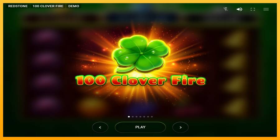 100 Clover Fire gaming machine for money, picture 1