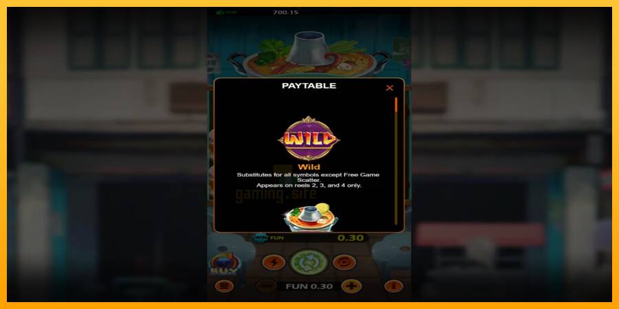 Thai Cuisine gaming machine for money, picture 4