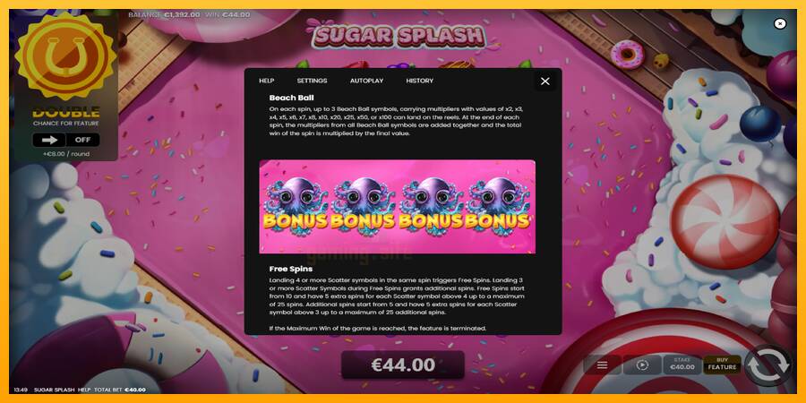 Sugar Splash gaming machine for money, picture 7