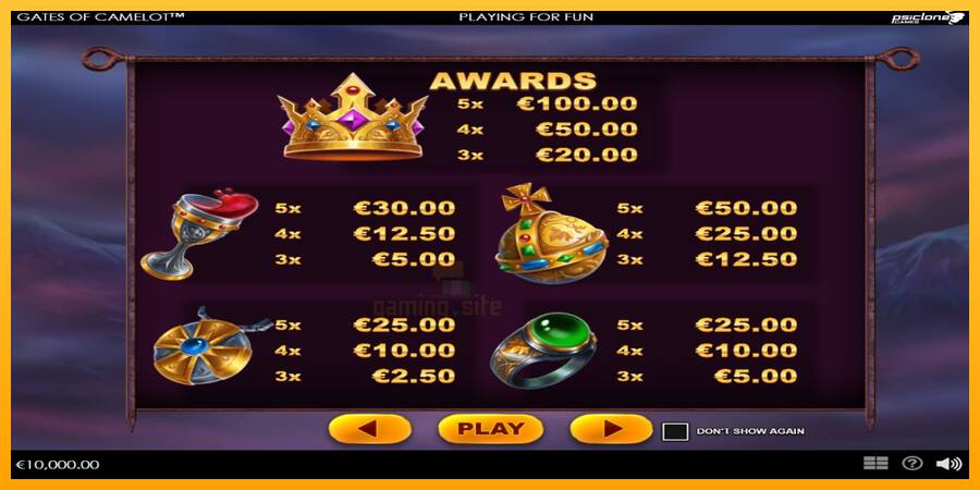 Gates of Camelot gaming machine for money, picture 4