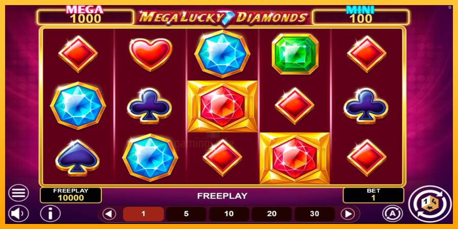 Mega Lucky Diamonds Hold & Win gaming machine for money, picture 1