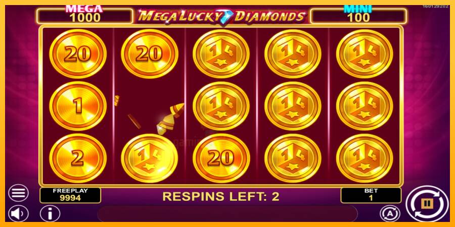 Mega Lucky Diamonds Hold & Win gaming machine for money, picture 3