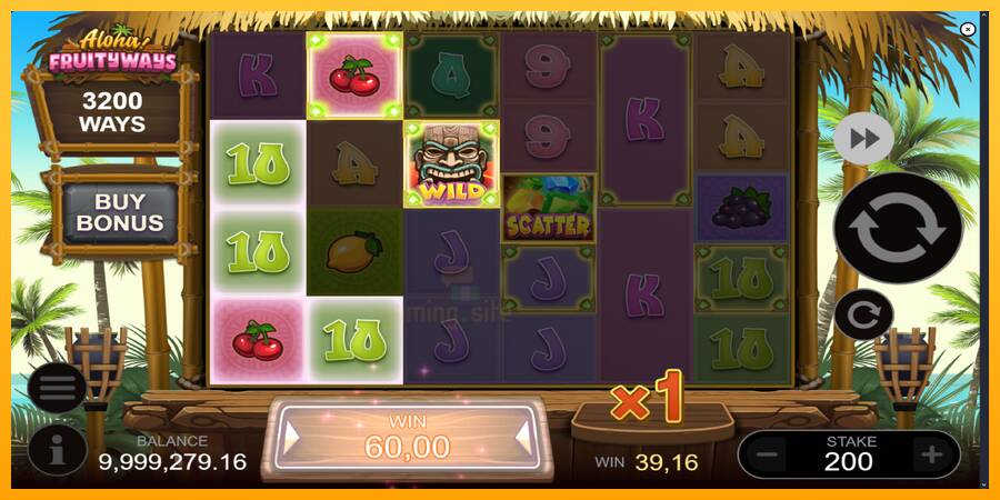 Aloha! Fruityways gaming machine for money, picture 4