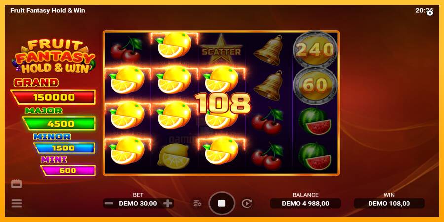 Fruit Fantasy Hold & Win gaming machine for money, picture 3