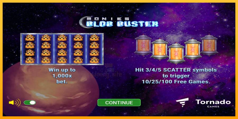 Monies Blob Buster gaming machine for money, picture 1