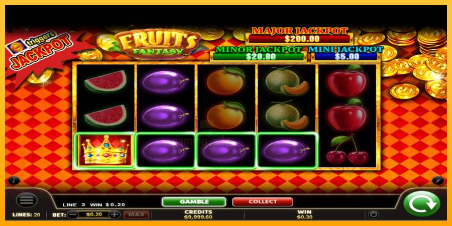 Fruits Fantasy gaming machine for money, picture 3