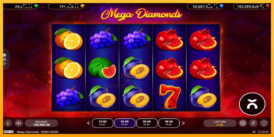 Mega Diamonds gaming machine for money, picture 1