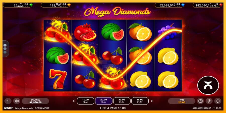 Mega Diamonds gaming machine for money, picture 2