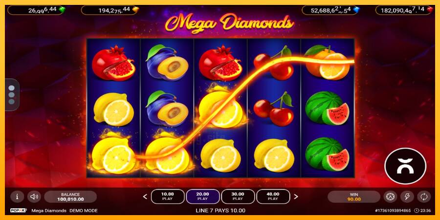 Mega Diamonds gaming machine for money, picture 3