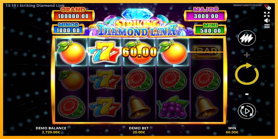 Striking Diamond Link gaming machine for money, picture 3