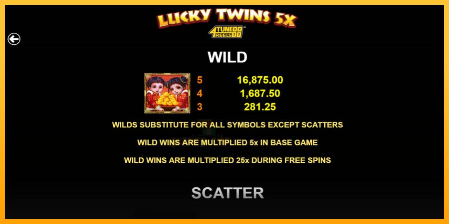 Lucky Twins 5X 4Tune Reels gaming machine for money, picture 5