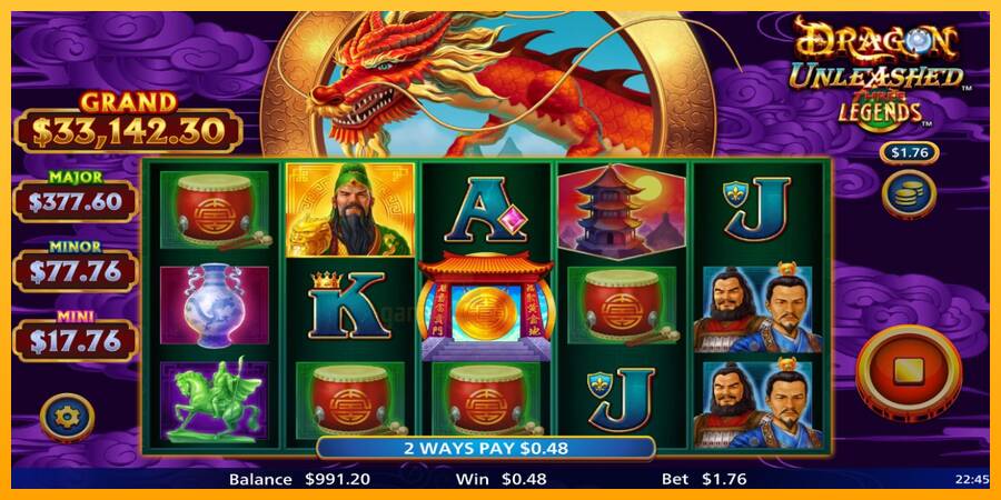 Dragon Unleashed - Three Legends gaming machine for money, picture 3