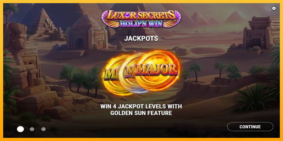 Luxor Secrets Holdn Win gaming machine for money, picture 1