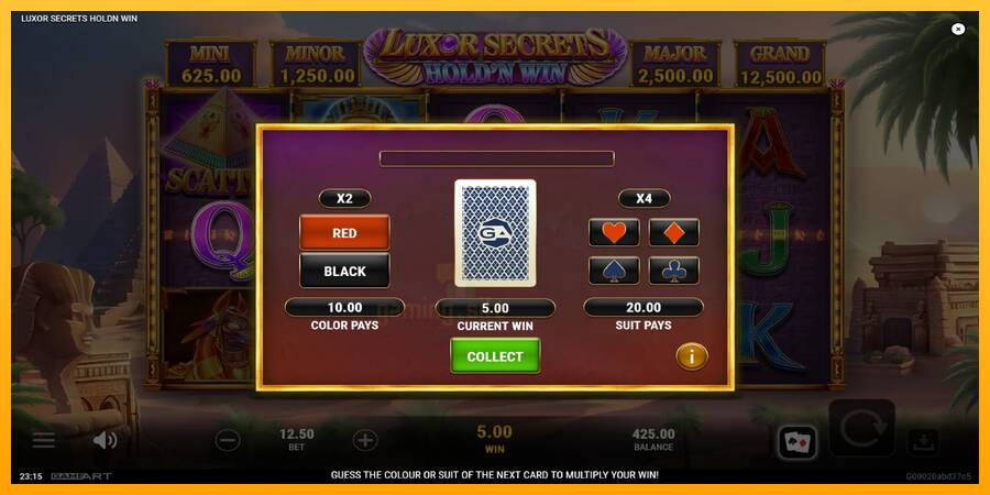 Luxor Secrets Holdn Win gaming machine for money, picture 4