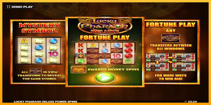 Lucky Pharaoh Deluxe Fortune Play gaming machine for money, picture 1