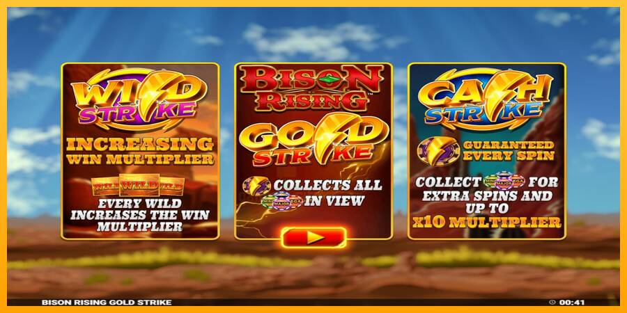 Bison Rising Gold Strike gaming machine for money, picture 1