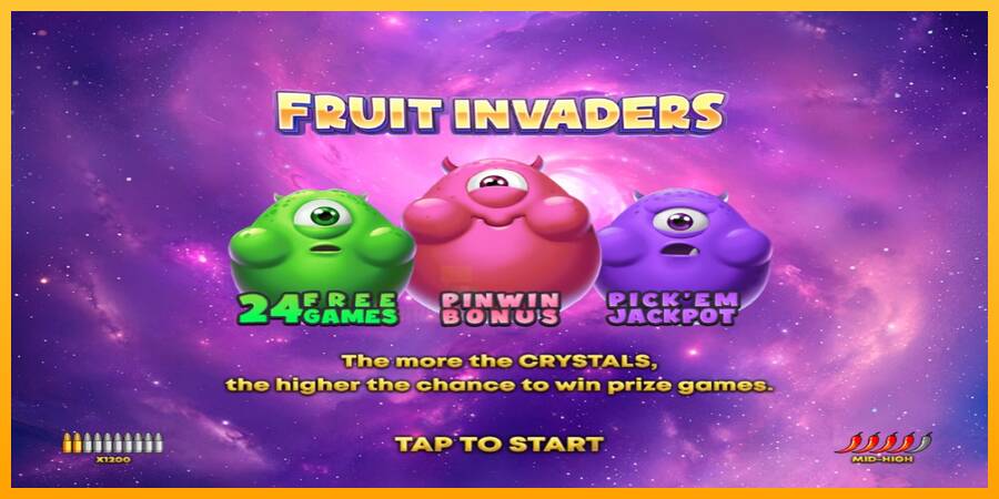 Fruit Invaders gaming machine for money, picture 1