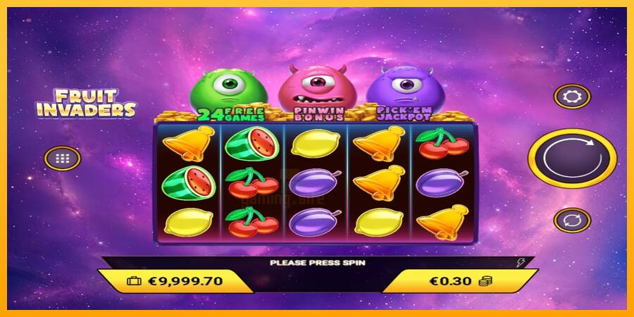 Fruit Invaders gaming machine for money, picture 2