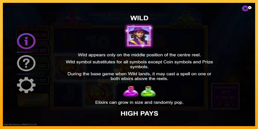 Wild Wild Wynmor gaming machine for money, picture 5